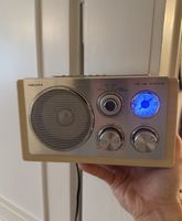 Scott Radio FM/AM USB SD-Slot Holzgehäuse beige