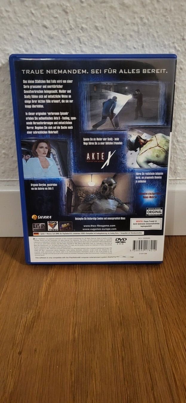 Sony Giochi: PS2 - Akte X Resist or Serve – Usato da Münsingen venduto da Heroism2010 1