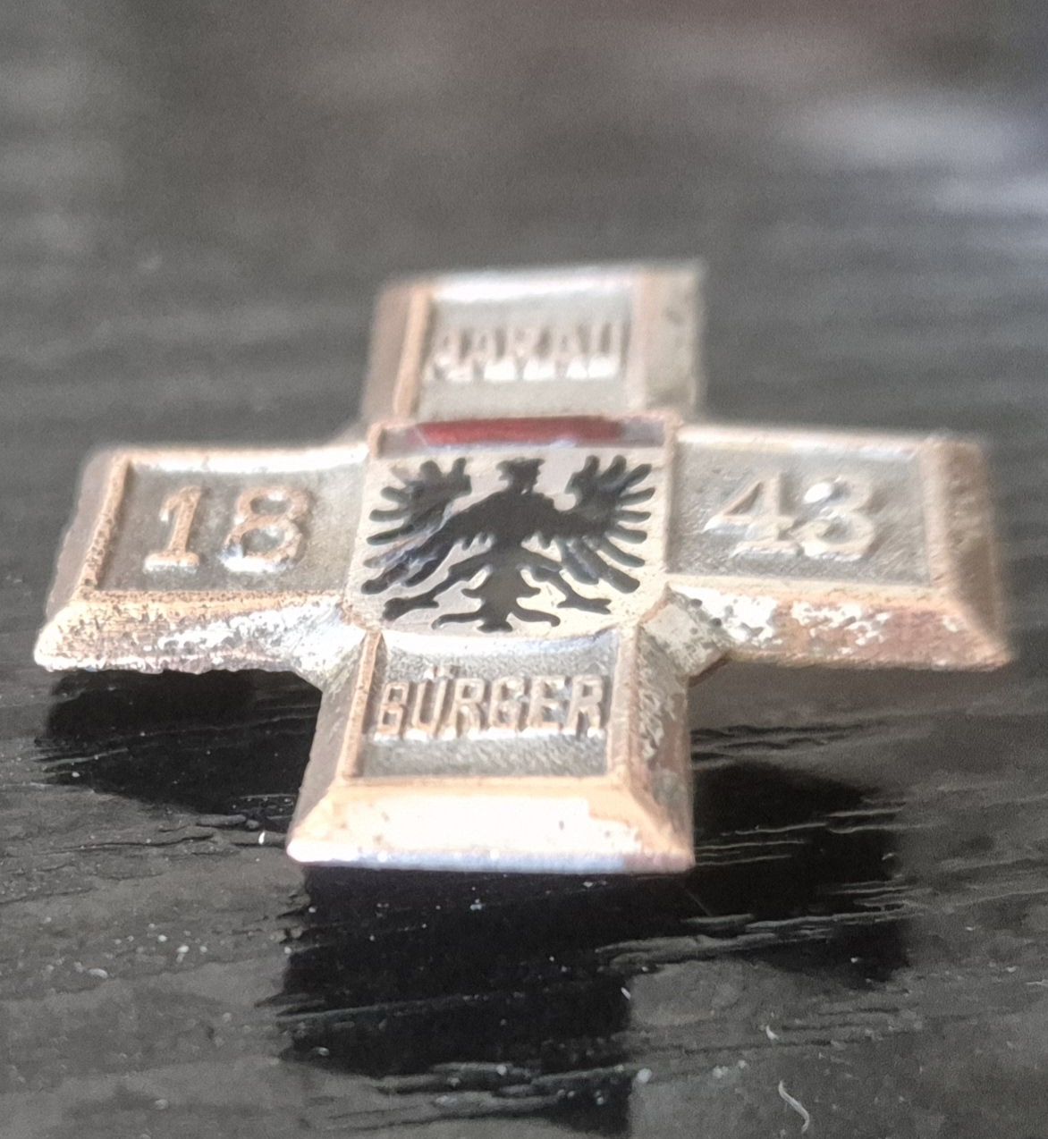 Broschen & Nadeln: Aarau Abzeichen 1843 – Gebraucht aus Rieden AG von Hema55 2