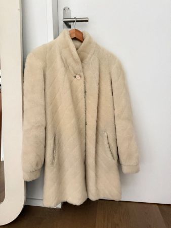 Stylischer Vintage Alpaka/Mohair Kurzmantel Gr 38