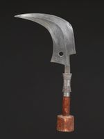 Sichelförmige Messer, Mangbetu, DR Kongo, Afrikanische Kunst