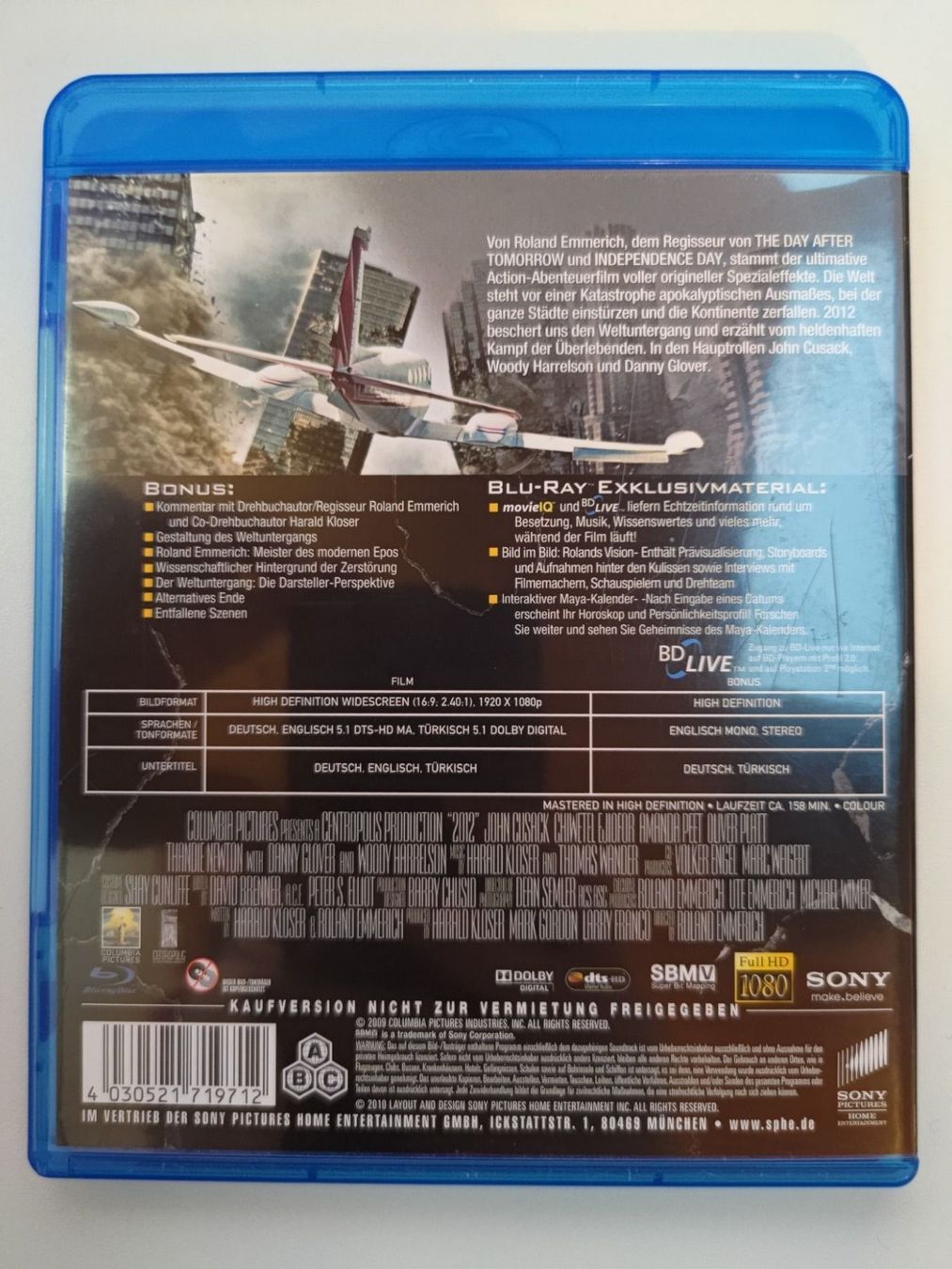Tutti i DVDs: 2012 - Wir waren gewarnt – Usato da Liestal venduto da Kratzilla 2