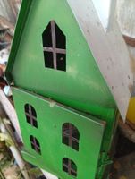 Grünes Deko-Haus / Windlicht mit Wintermotiven ❄️☃️🎄 (55)