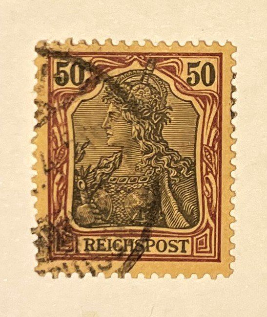 Tutti i francobolli: Deutsches Reich 50 Pfennig – Usato da Oftringen venduto da Vucki