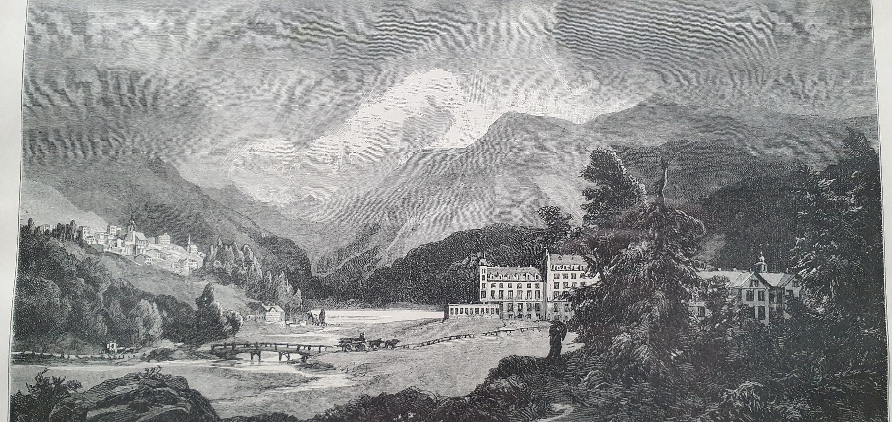 Incisioni: Bild - St.Moritz,  Holzstich im Goldrahmen – Usato da Kreuzlingen venduto da Rschweiz1 5