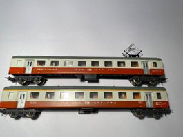LIMA 2x SWISS EXPRESS Personen Wagen (Restaurant&1.Kl.)