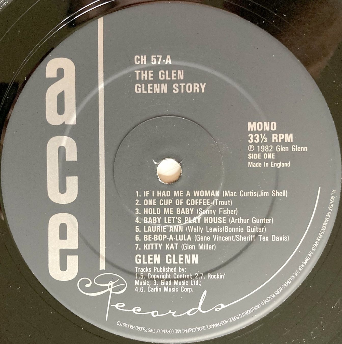 Dischi in vinile: GLEN GLENN - THE GLEN GLENN STORY – Usato da Bottens venduto da hotter-than-hell 2