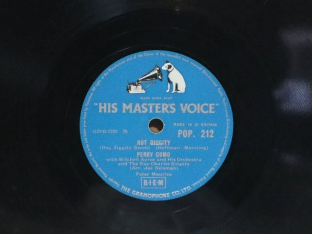 Schallplatten: Schellack Perry Como My Funny Valentine / Hot Diggity – Gebraucht aus Eschenbach SG von Astalavista 4