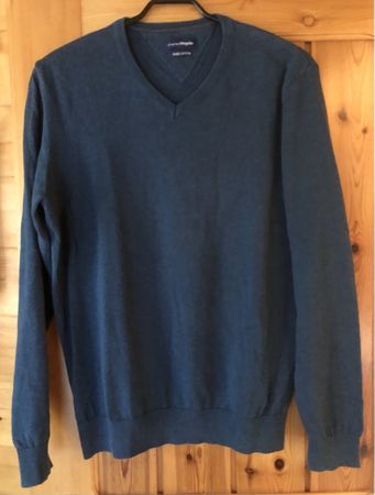 PULLOVER petrol, Gr. XL