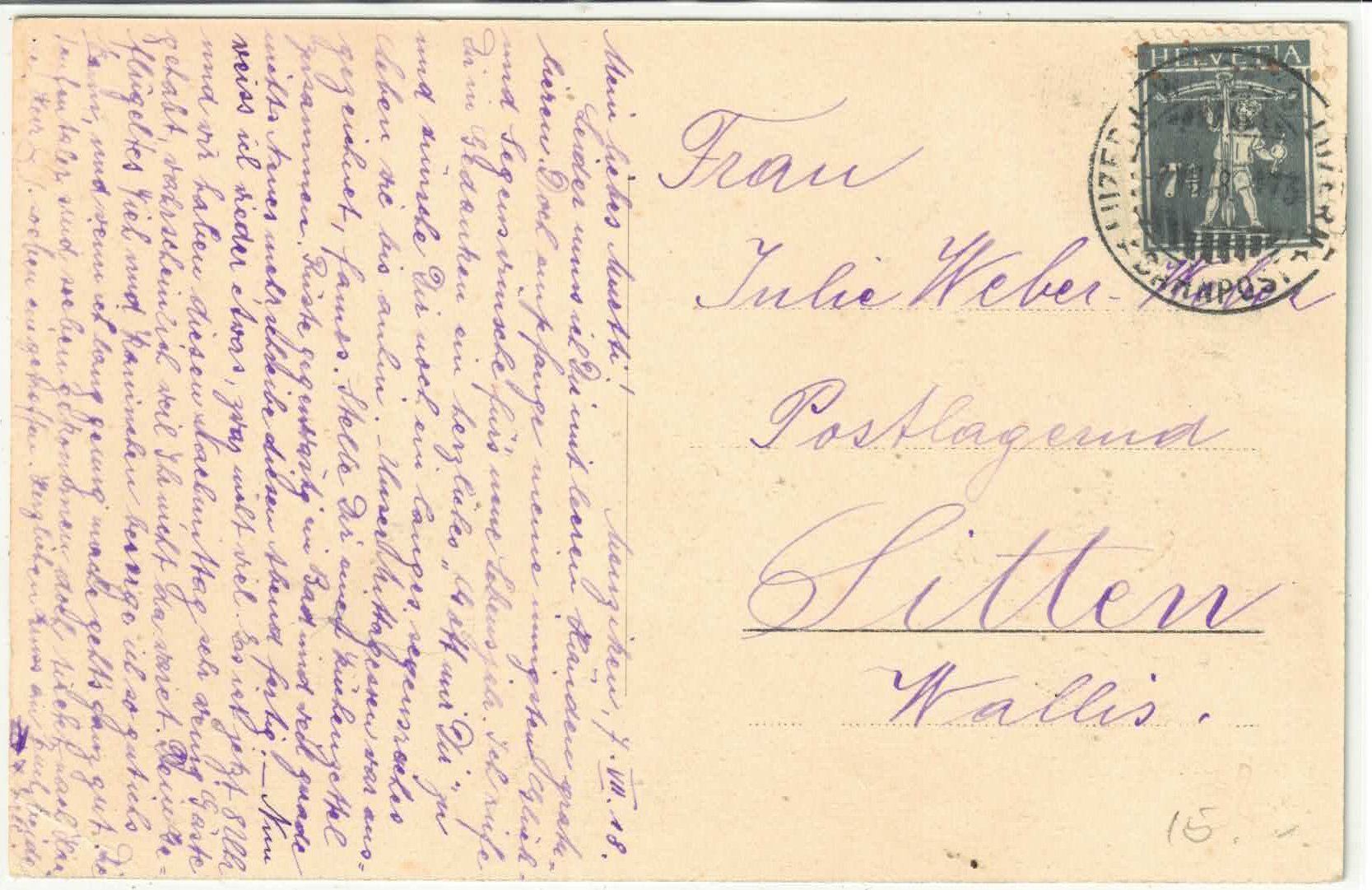 Cartoline postali: Menziken - Schulhaus - animee – Usato da Ettingen venduto da Kartenplanet 1