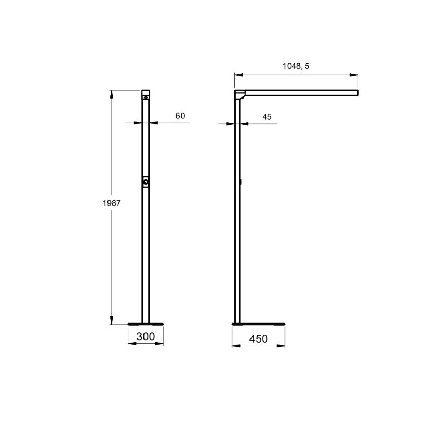 Lampade: LED Stehleuchte, Office,  198 cm Höhe – Nuovo (secondo la descrizione) da Kreuzlingen venduto da Smart-Light 2