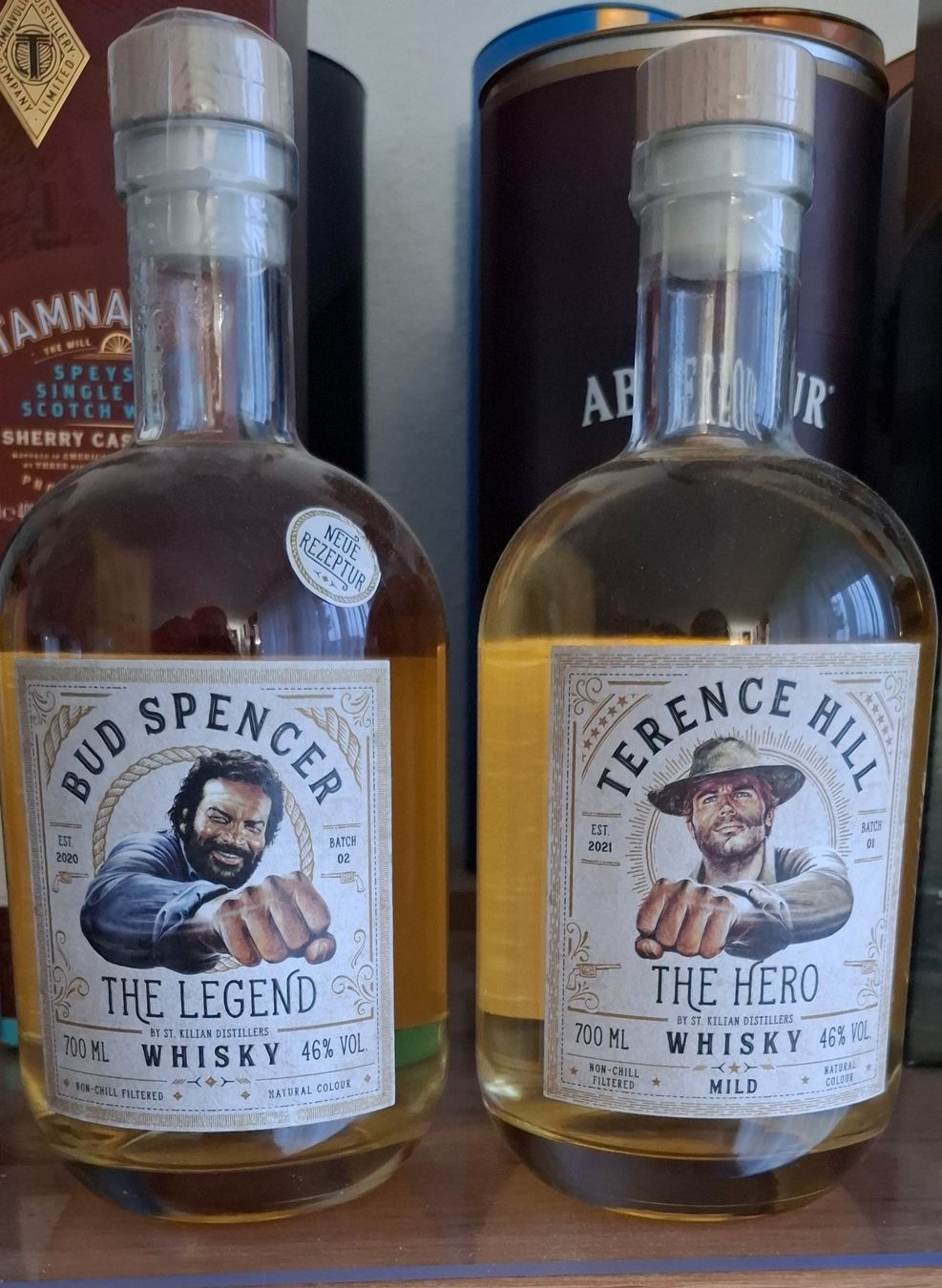 Bevande alcoliche: Bud Spencer & Terence Hill Whisky Set – Nuovo e nell'imballaggio originale da Lachen SZ venduto da Azrael83