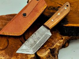 Top 1A Damast Messer Knife echter Faltenstahl Handgemacht