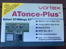 Vortex ATonce-Plus für Atari Mega ST (OVP mit Steckadapter)