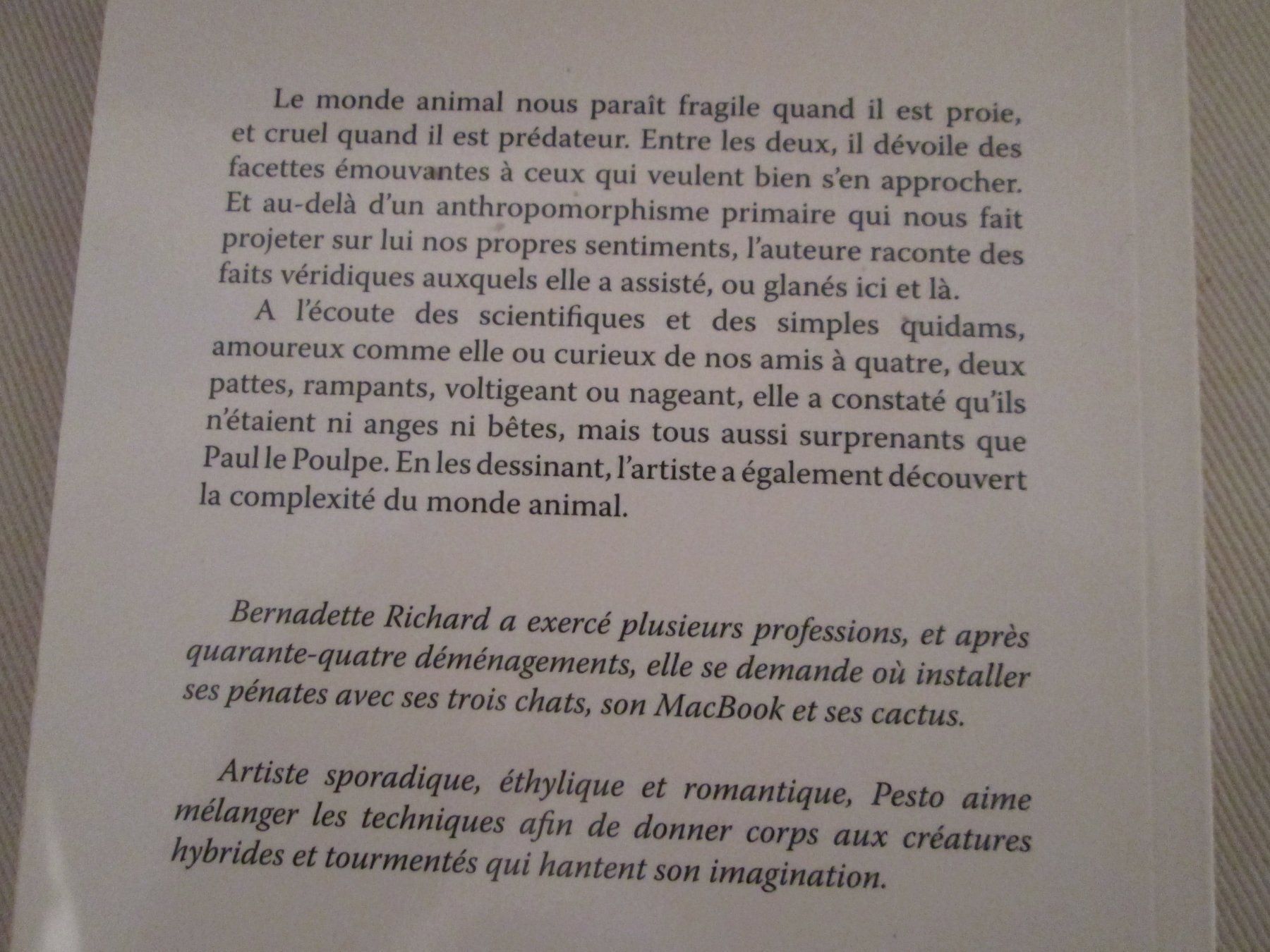 Libri: Ni anges ni bêtes – Usato da Neuchâtel venduto da Dualseele 1