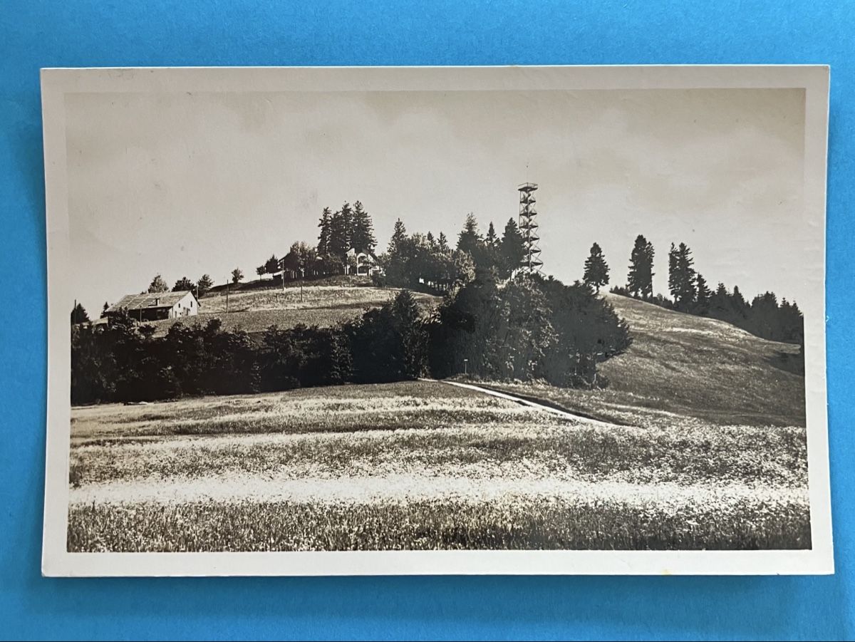 Cartoline postali: Postkarte Bachtel mit markanter Aussicht – Usato da Bauma venduto da Baumer71