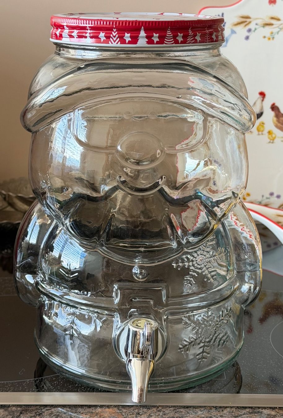 Gläser: Wasserspender St. Nikolaus, Schneemann – Gebraucht aus Basel von Kanako 4