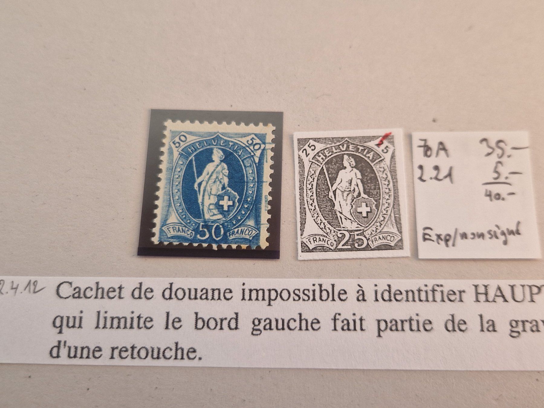 Tutti i francobolli: Stehende 70A, ab 1.- – Usato da Burgdorf venduto da Glossy01 1