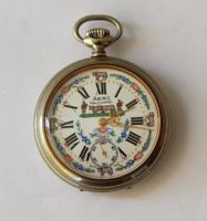 Vintage Taschenuhr Aero Neuchatel 17 Jewels Edelstahl Chüeli