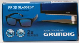 2 Stk.GRUNDIG passive 3D-Brille-Polarisations-3D-Technologie