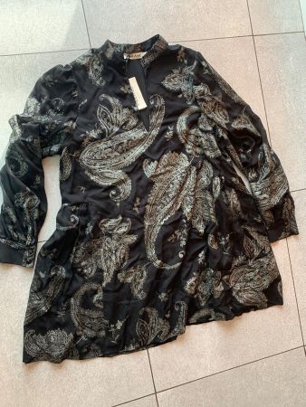 Tunique PLEASE Noir argent Gr. M - NEU