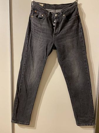 Levis Jeans Damen 501 Grau W27/L30