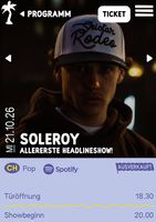 Tickets für Soleroy /21.10.26