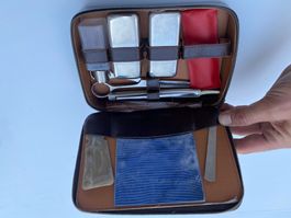 Necessaire, Reiseset Jahrgang 20 x 14 x4.5cm