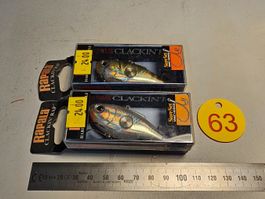 2x Rapala Clackin' Rap Wobbler neu & OVP 6cm 13g Egli