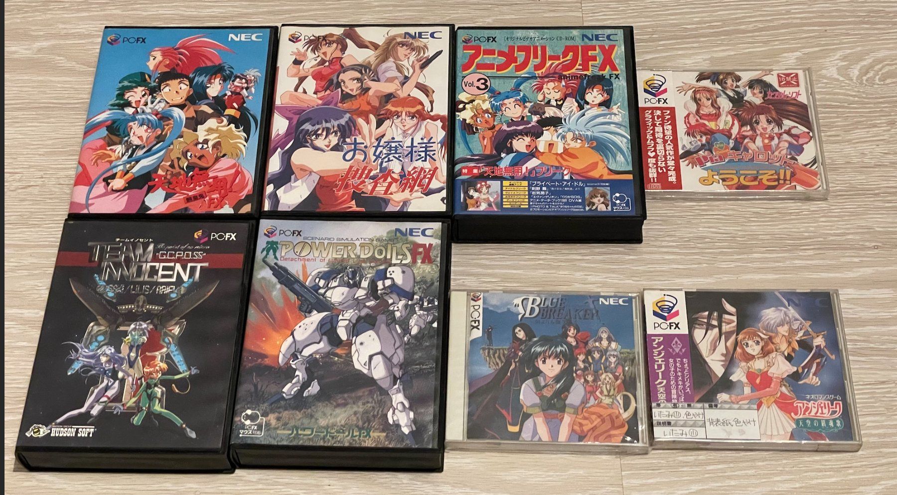 Nec Console: NEC PC-FX Complete in Box + 8 Games + Power Transf. (Rare) – Usato da Vevey venduto da retrovg 2