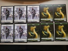 Magic the Gathering: 10x Human Token / Snake (Rückseite)