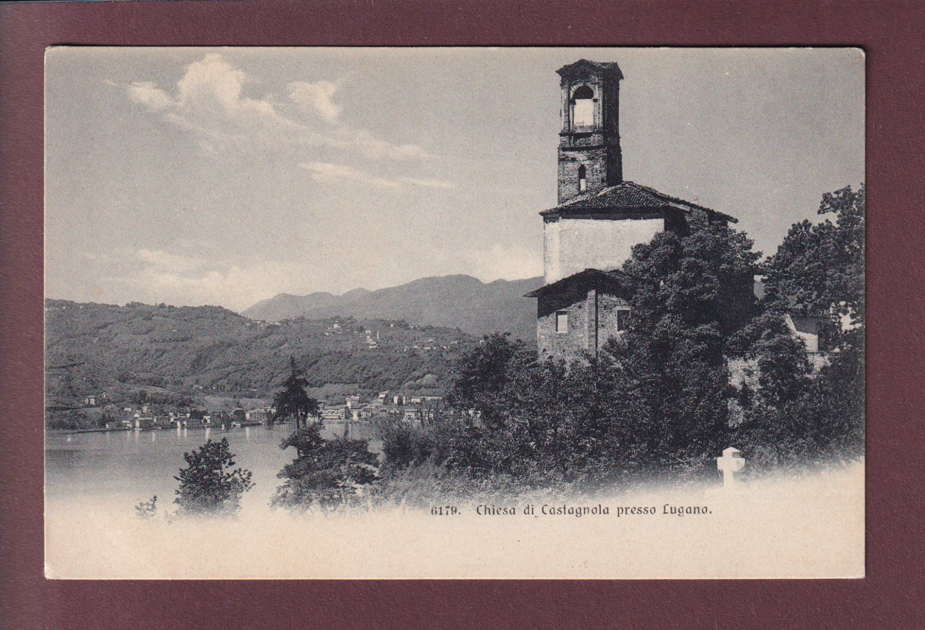 Ansichtskarten: Chiesa di CASTAGNOLA – Gebraucht aus Pully von nicecards