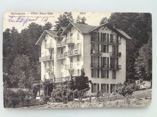 Cartoline postali: Ballaigues Hotel Beau-Site – Usato da Sargans venduto da nicsam1815