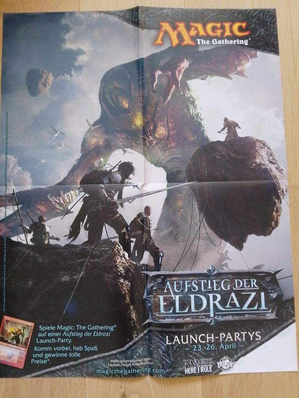 Magic The Gathering Carte collezionabili: Magic the Gathering Poster Aufstieg der Eldrazi Launch Party – Usato da Wohlen AG venduto da salamanderspielwaren 1