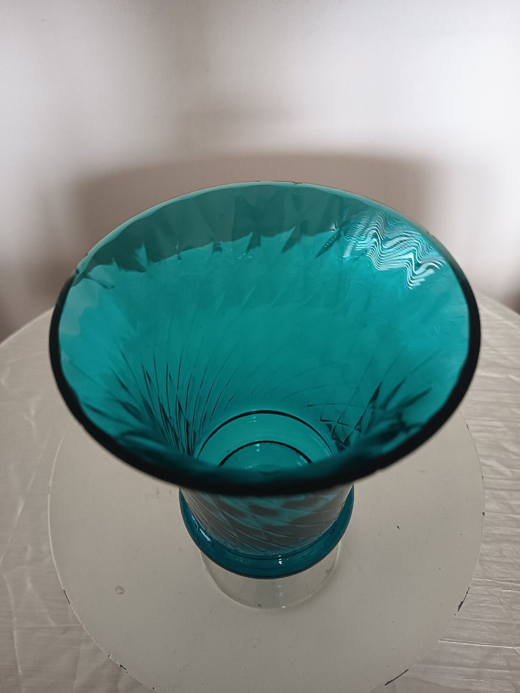 Vasi & Recipienti: Glas Vase Türkis 19cm Hoch – Usato da Wangen b. Olten venduto da crea_look 1