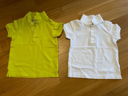 Mayoral White+Yellow Poloshirts  Size 18 months, 86, as NEW