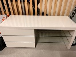 TV Ablage Weiss