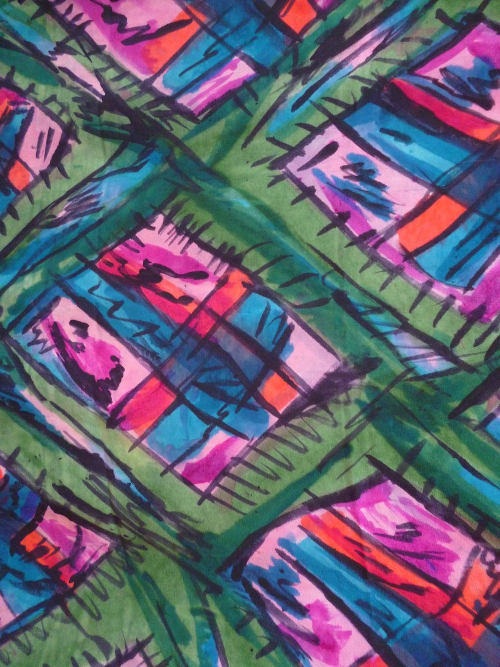 Foulard & Sciarpe: Echarpe en soie, pièce unique création Anna Cappeller – Usato da Montreux venduto da dodeskaden 2