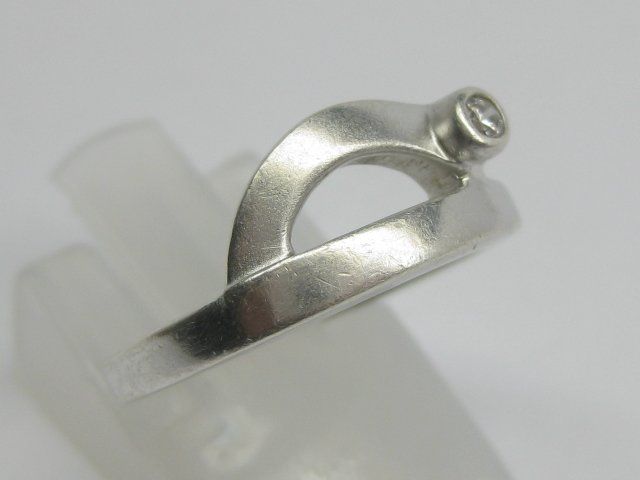 Anelli: feiner Ring Silber 925 + MP  weisser Schmuckstein Gr. 54 – Usato da Ermatingen venduto da Decovin 3