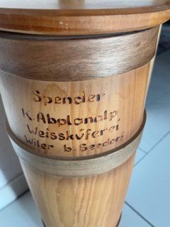 Holzartikel: Butterfass Holzgefäss geschnitzt – Gebraucht aus Ergisch von Haemmerli59 2