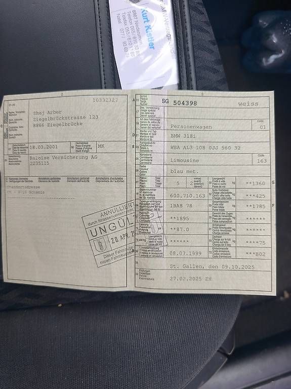 Autos: Bmw 318i mit mfk – D'occasion à bilten par arti_l 4