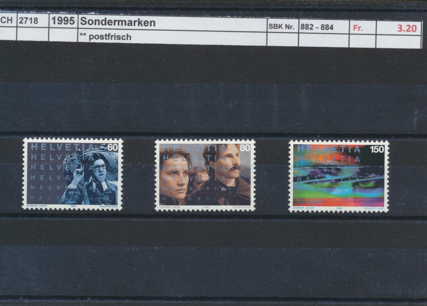 Tutti i francobolli: 1995 "Sondermarken", ** postfrisch – Nuovo (secondo la descrizione) da Winterthur venduto da Zupogeru