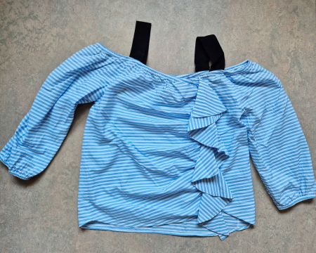 PINKO DAMEN 34 XS TUNIKA BLUSE SHIRT RÜSCHEN NP 290 CHF TOP