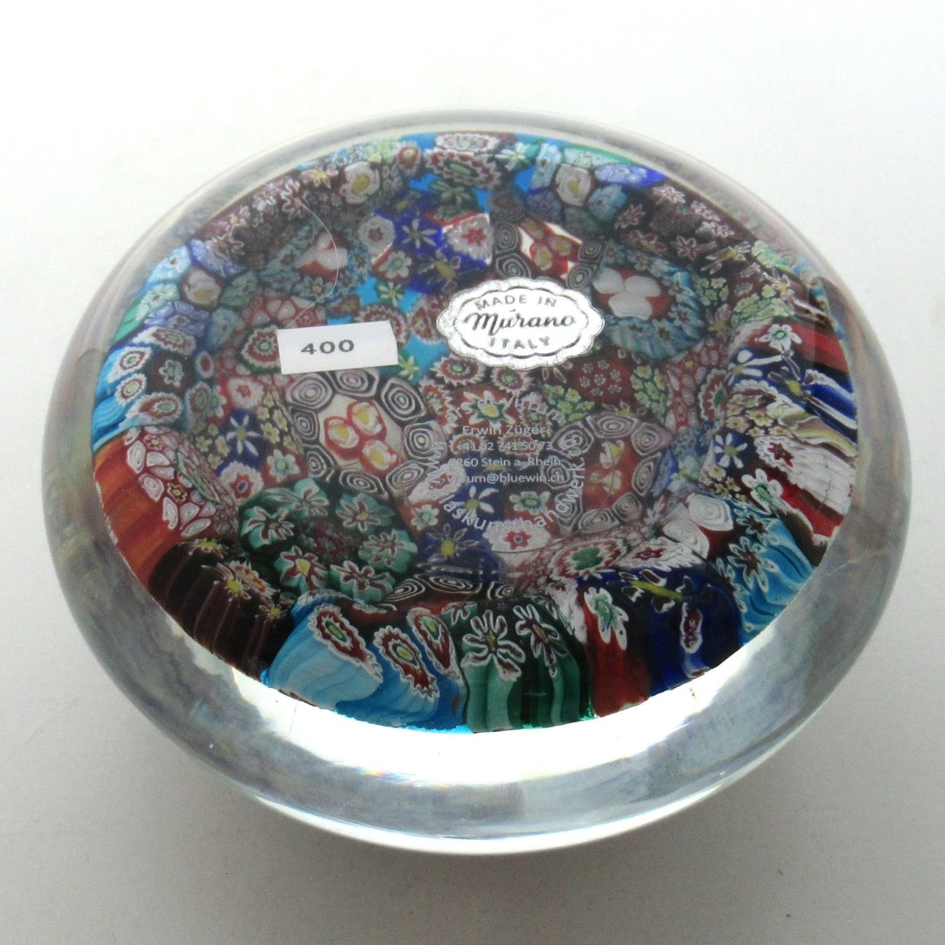 Murano Gläser: Murano Glas Briefbeschwerer ALT Murano 1990 IT – Neu (gemäss Beschreibung) aus Stein am Rhein von Vitrum8260 1