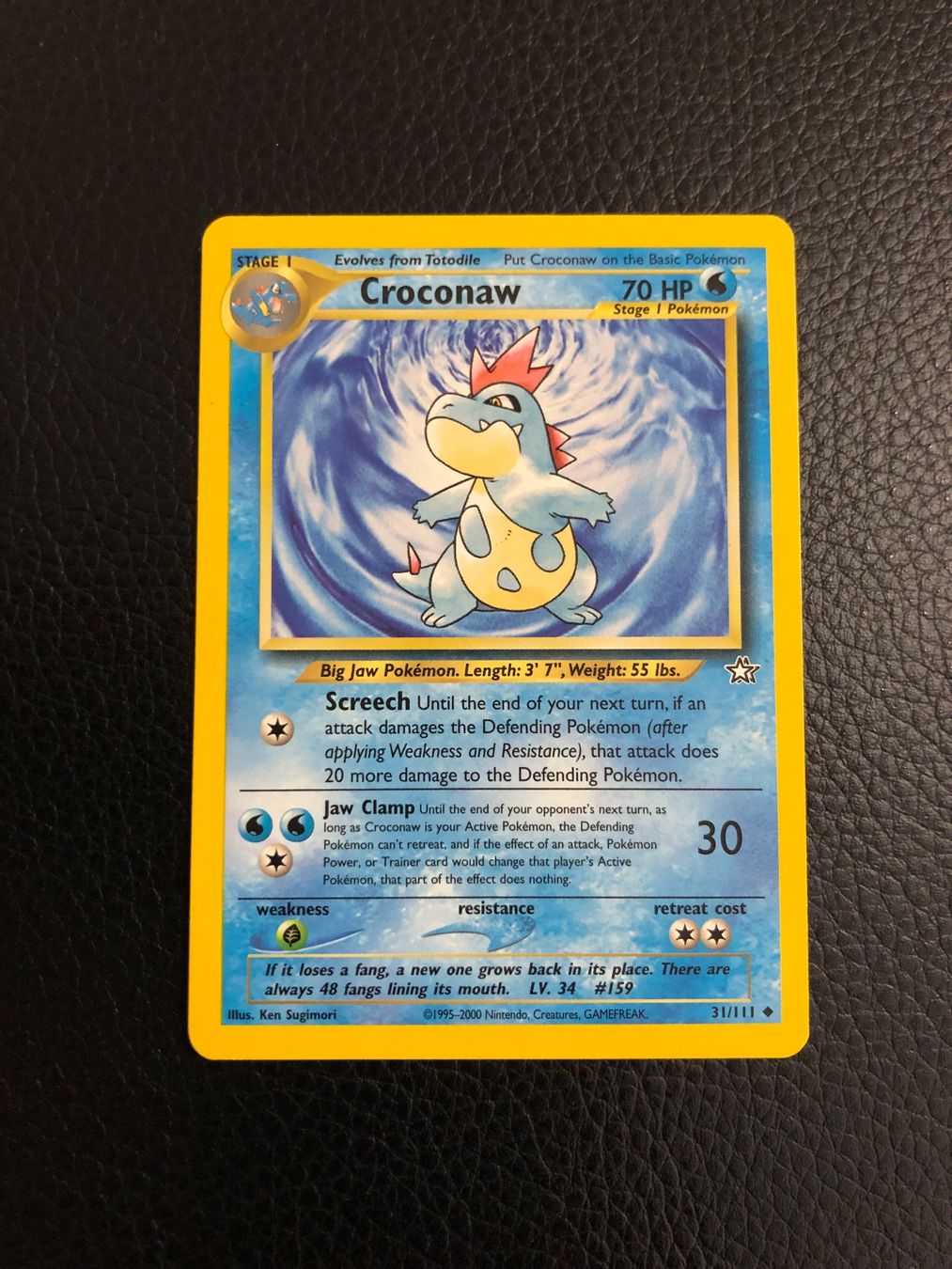 Pokémon Sammelbilder & Trading cards: Neo Genesis Croconaw 31/111 Ab 1 – Gebraucht aus Paradiso von Pkmn10