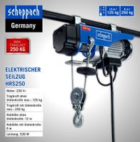 Scheppach Seilhebezug HRS 250