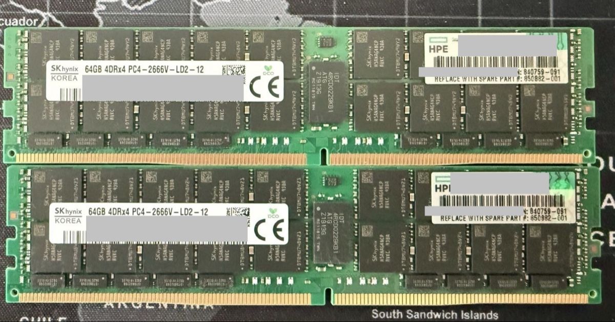 Hewlett Packard Memory / RAM: 1x64GB SKHyinx LRDIMM DDR4 ECC 2666V RAM Server,Workstation – Gebraucht aus Nottwil von Modoit 1
