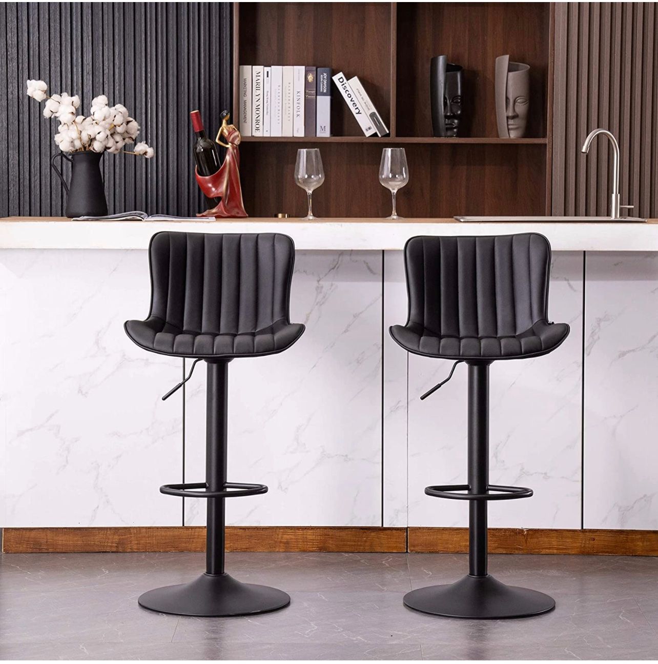 Sgabelli: + Kidol & Shellder Barhocker, PU Leder 2-er Set – Nuovo e nell'imballaggio originale da Amriswil venduto da JaJa-Express