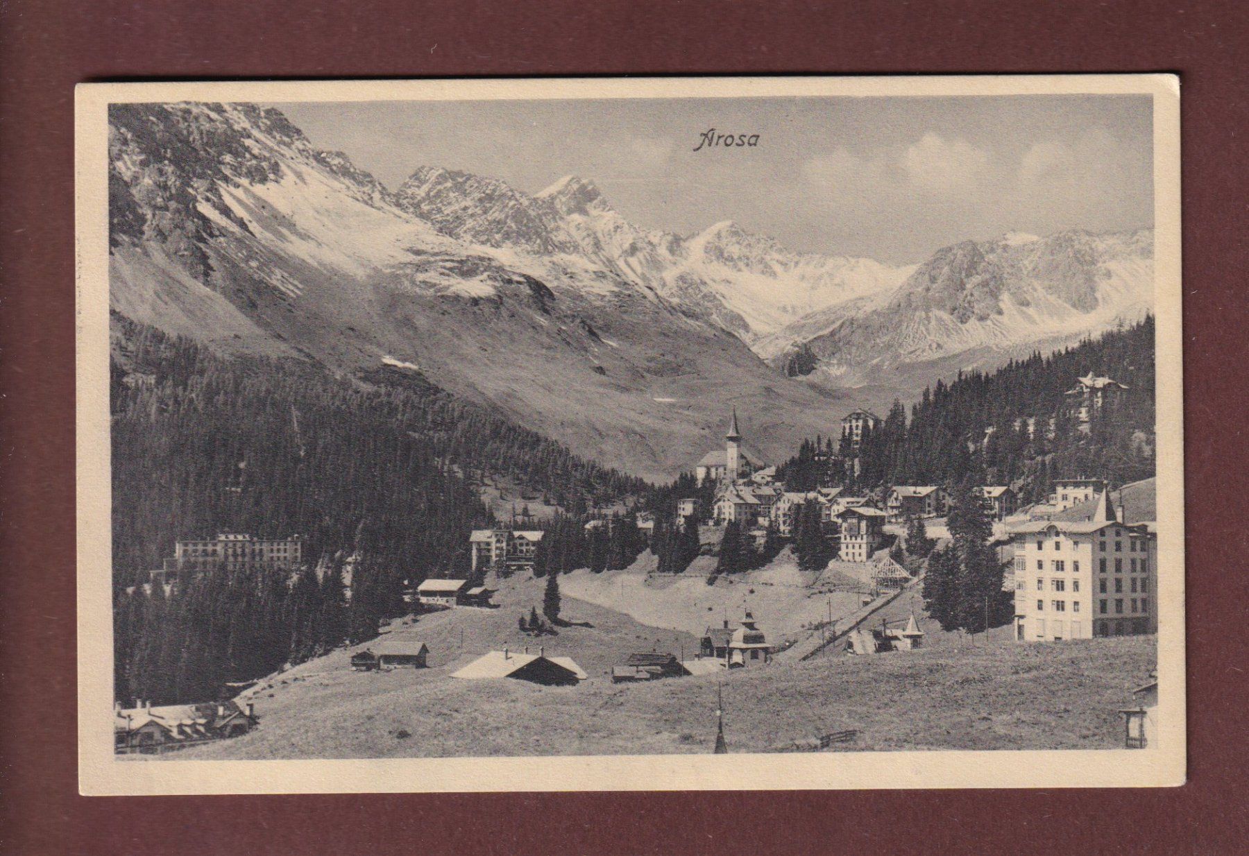 Ansichtskarten: AROSA - Teilansicht - 1909 – Gebraucht aus Pully von nicecards-shop