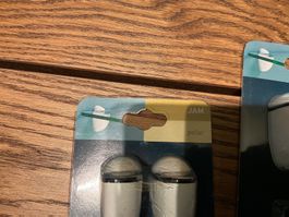 2x JAM Polar Glasklammern Regalträger, neu!